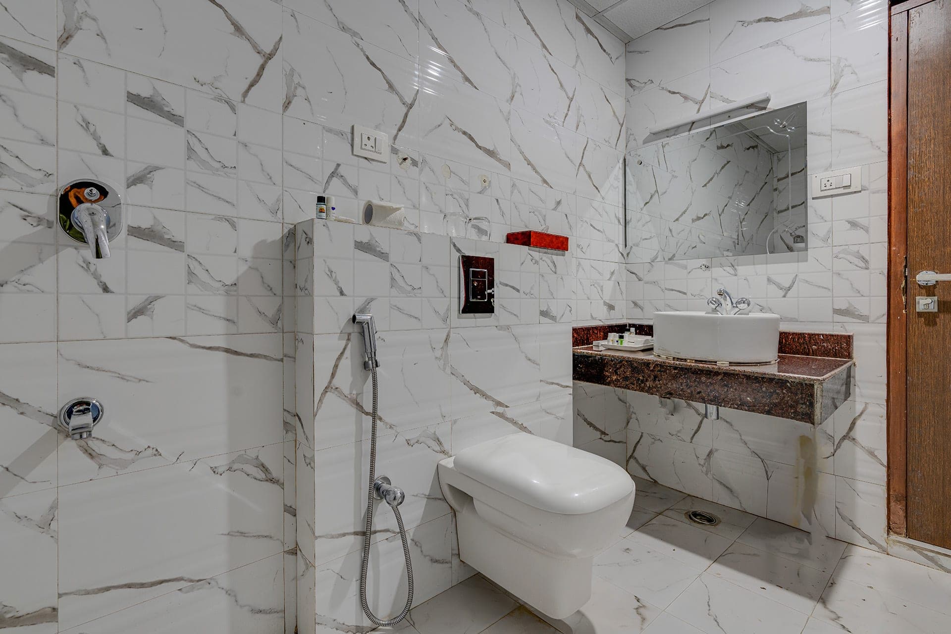 Deluxe room ensuite bathroom at Hotel Sparrow Deluxe room ensuite bathroom at Hotel Sparrow